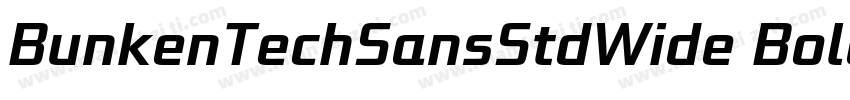 BunkenTechSansStdWide Bold字体转换